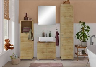 welltime Midischrank Lage Pflegeleichte Oberfläche, viel Stauraum, FSC®-zertifiziert