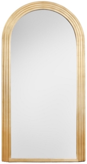 riess-ambiente Spiegel ART DECO 160cm gold (Einzelartikel, 1-St), Flur · Kunststoff · Rahmen · Rundbogen · Ganzkörper · Groß · Modern