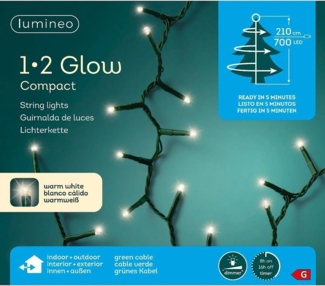Kaemingk 1-2 Glow Compact Beleuchtung 700 Lichter warmweiß