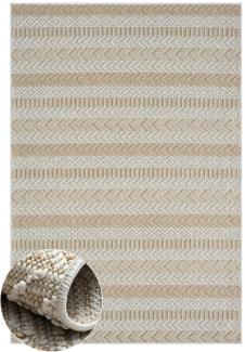 Wohnando Teppich MY-RUG Outdoor-Teppich "Carrie" 150x80 cm, beige, rechteckig, Höhe: 8 mm, im schönem Boho-Stil, Sisal-Optik, weich, für Garten und Balkon