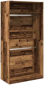 vidaXL Kleiderschrank Altholz-Optik 100x50x200 cm Holzwerkstoff 3307808