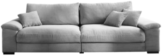 Iwaniccy Big-Sofa MERLIN, Grau, Cordbezug, inkl. Kissen, B 288 x H 90 x T 106 cm