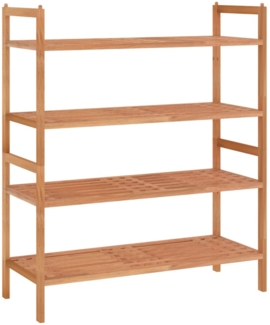 vidaXL Schuhregale 2 Stk. 69x27x41 cm Massivholz Nussbaum 350362