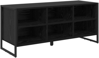 vidaXL Schuhschrank Schwarz Eichen-Optik 60 x 35 x 44 cm Holzwerkstoff 886450