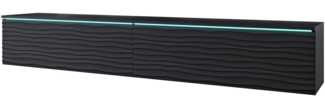INOSIGN Lowboard Vera, wahlweise mit oder ohne Beleuchtung, gefräste MDF Front mit 3D Effekt, stehend und hängend montierbar