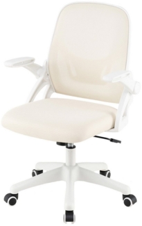 COSTWAY Bürostuhl, Ergonomischer Drehstuhl mit hochklappbaren Armlehnen