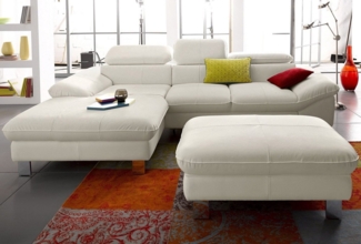 COTTA Polstergarnitur Driver L-Form, (Set), Set bestehend aus: Ecksofa mit Kopfteilverstellung & Hocker