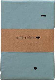 Studio Ditte Blocks Bettbezug - Stone Blue - 140 x 200 cm