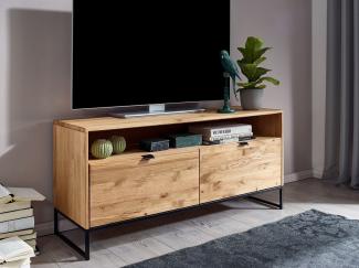 TV Element 120x57cm "Hamburg" Wildeiche & Stahl schwarz WZ-0426