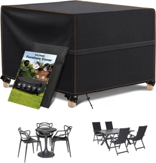 MUPAS Abdeckhaube Gartenmöbel 420D Oxford Wasserdicht Winddicht 125x125x74cm