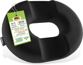 feela Sitzkissen Orthopädischer Sitzring – entlastet Steißbein & Becken beim Sitzen, Ideal nach OP, Schwangerschaft & bei Hämorrhoiden – mehr Komfort