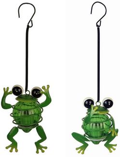 Luxform LED-Hängeleuchte Luxform Solar Frosch Frog Hang Set 2 Frösche LED Hängeleuchte, 2 Frösche im Set