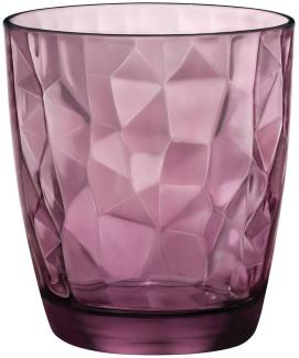 Bormioli Rocco 3er-Set Wassergläser Diamond violett