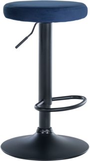 CLP Barhocker Ponte Samt-Bezug,blau schwarz