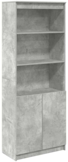 vidaXL Highboard Betongrau 70x35x180 cm Holzwerkstoff 3328474