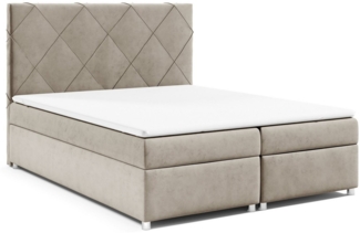 Best for Home Boxspringbett mit Bettkasten Trinity K-7 Bonellfederkern inkl. 7 cm Topper (140x200 160x200 180x200 200x200 cm), Handwerksqualität, TOP Preis-Leistungs-Verhältnis