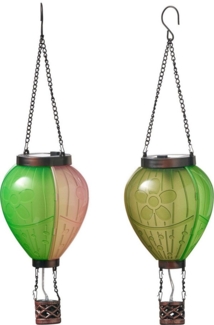 Northpoint LED-Hängeleuchte mit Solarpanel Laterne Heißluftballon Windlicht Garten Deko