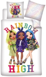 Rainbow High Bettwäsche Rainbow High Kinder Mädchen Mikrofaser Bettwäsche 2tlg Set, Polyester, 2 teilig, Bettdeckenbezug: 140x200 cm Kissenbezug: 63x63 cm