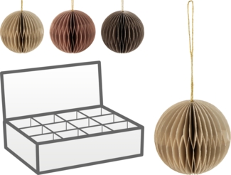 Hänger Papierkugel CHRISTMAS