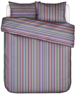 Essenza Bettwäsche Bettwäsche Essenza Satin Donna Multi Streifen bunt 135x200, Mako- Satin, 2 teilig