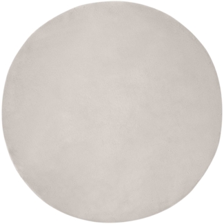 vidaXL Kunstfell Hasen Teppich Olite Beige Ø 200 cm Polyester 42021649