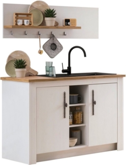 KOCHSTATION Pantryküche KS-Westminster, Breite 130 cm, ohne E-Geräte