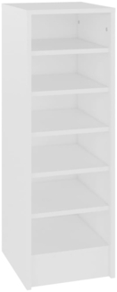 vidaXL Schuhschrank Weiß 31,5x35x90 cm Holzwerkstoff 808999