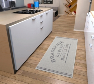 HANSE Home Küchenläufer Brasserie de Paris, rechteckig, Höhe: 5 mm, Läufer, Rutschfest, Küchenteppich, Küche, Teppich, Pflegeleicht