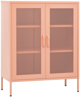 vidaXL Lagerschrank Rosa 80x35x101,5 cm Stahl [336175]