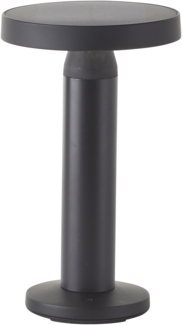 Brilliant LED Außen-Tischleuchte Magua LED Außentischleuchte, Solar, 22 cm, 220 lm, 4000 K, Metall, schwarz