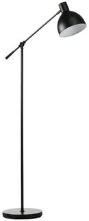 HOMCOM Stehlampe 40 W höhenverstellbare Stehleuchte, Schwarz Ø30 x 131 cm