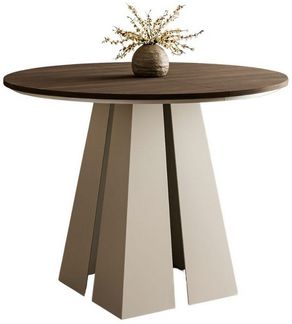 Compleo Esstisch Ø: 100cm oder 120 cm, Designer Tisch, ausziehbarer Tisch TRENDI