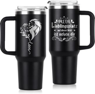 Giftasy Thermobecher 40 oz für Freund Jahrestag Partner Geschenk