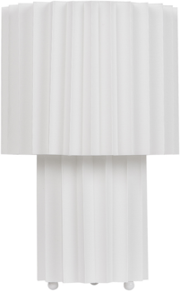 Tischlampe ALFEIOS Leinen Weiß