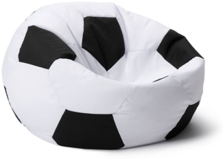 Lumaland Sitzsack Luxury Fußball gaming Sitzkissen Bodenkissen, Fußballoptik, Groß