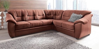 sit&more Ecksofa Savona L-Form, wahlweise mit Bettfunktion, inklusive Federkern, frei im Raum stellbar