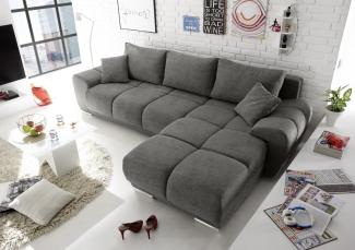 Ed Exciting Design Sofa Anton mit Schlaffunktion & Bettkasten in verschiedenen Farben erhältlich Luxus-Webstoff Flachgewebe beidseitig montierbar