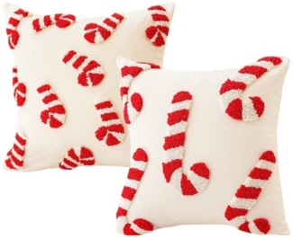 STILVORA Kissenbezüge Kissenbezug Kopfkissenbezug Weihnachtskissenbezug Dekokissen, (2 Stück), 45x45 cm Sofakissen Deko festliche Kissenhülle für Wohnzimmer Sofa
