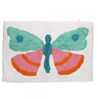 Rex London Badematte Badmatte 80x50cm buntes Motiv Badvorleger, Baumwolle