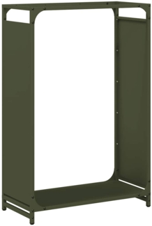 vidaXL Brennholzregal Olivgrün 60x28x90 cm Kaltgewalzter Stahl 864214