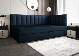 B&B Home Boxspringbett Boxbett Adelle VI (H3 Matratze Bonellfederung, Kopfteil, Seitenteil und Bettkasten)
