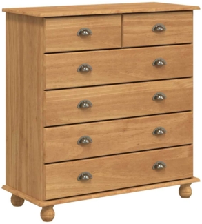 vidaXL Schubladenkommode mit Schubladen ASKIM Braun 91 x 40 x 95.5 cm 4105418