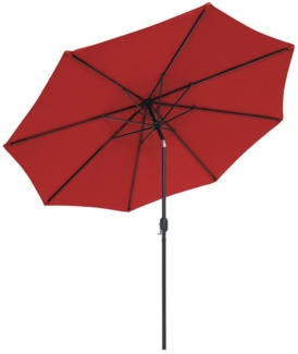 COSTWAY Sonnenschirm Gartenschirm, 30° neigbar, mit Kurbel, UV-Schutz