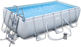 Bestway Pool Set eckig Power Steel 404 x 201 x 100 cm