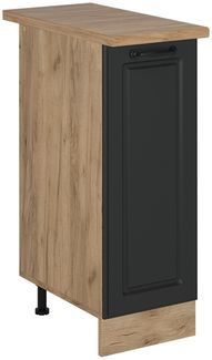 Apothekerschrank R-Line Anthrazit Landhaus 30 cm , AP Eiche Vicco