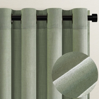 Topfinel Gardine Leinen Vorhänge Stores Gardinen mit Ösen für Wohnzimmer Boho (1 St), schiebegardinen schlafzimmer kinderzimmer