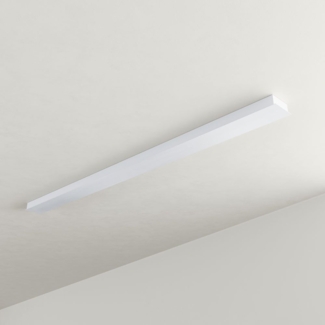 s.luce Balken Baldachin Rechteckig (ohne Bohrung) Weiß 160x10cm