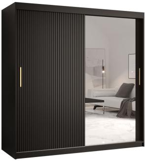 'Kirtan Slim 2' Kleiderschrank, schwarz, 180 cm