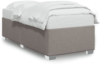 vidaXL Bettgestell ohne Matratze Taupe 80x200 cm Stoff 3284433