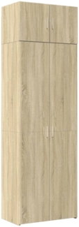 vidaXL Hochschrank Sonoma-Eiche 70x42,5x225 cm Holzwerkstoff 3281324